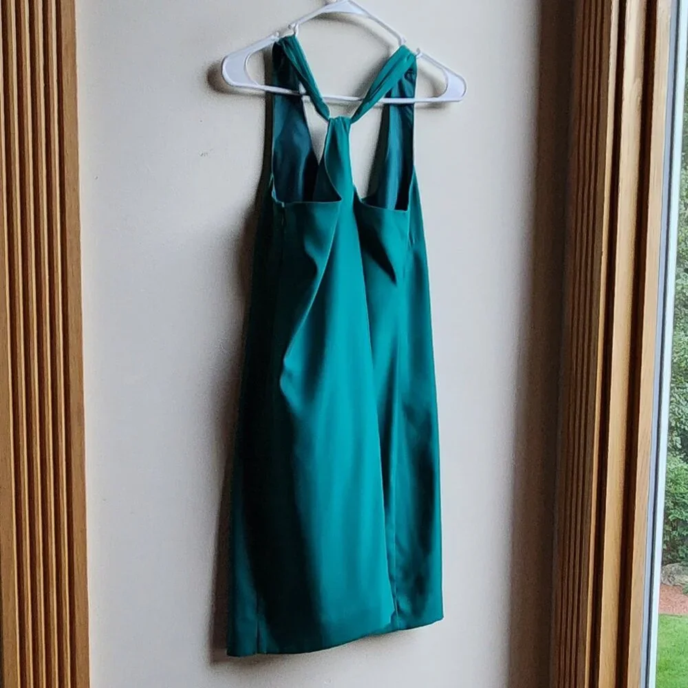 J. Crew Teal Cross Back Shift Dress Size 0
